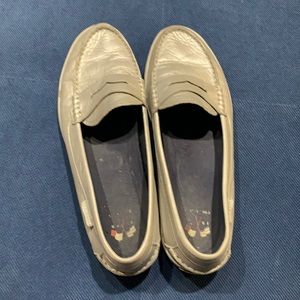 ❗️SALE❗️Cole Haan silver loafers size 8